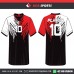 RED WHITE WINGS   SOCCER JERSEYS